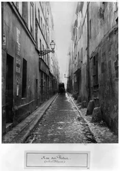Rue des Vertus, von der rue Phelippeaux, Paris, 1858-78